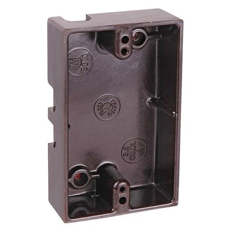 1 in surface mounted electrical box|exterior surface mount electrical box.